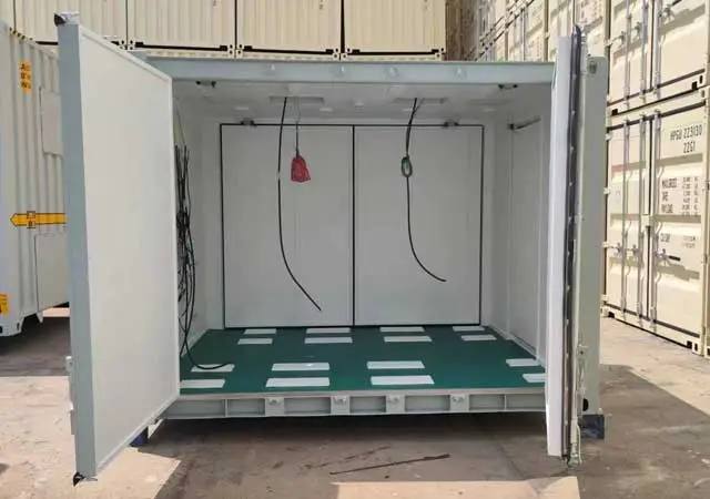 double door storage container