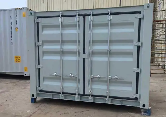 shipping container with doors on both ends
